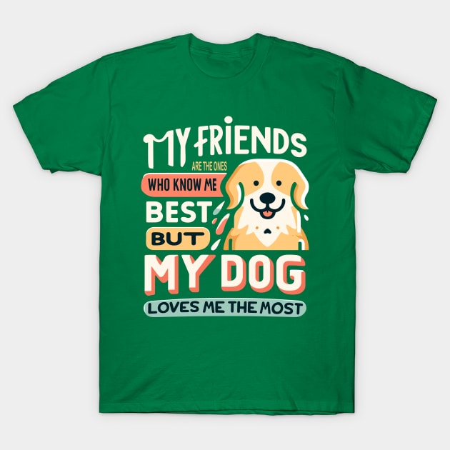 Dog's Love: The Greatest of All Friends T-Shirt by maknatess